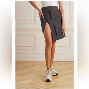 OFF-WHITE Asymmetric mini skirt, Size: 10 (IT 46), Color: Brown, NWT